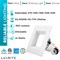 Luxrite 4 Inch Square LED Recessed Can Lights 5 CCT 2700K-5000K 14W (75W Equivalent) 950LM Dimmable 4-Pack LR23786-4PK - alternate 8